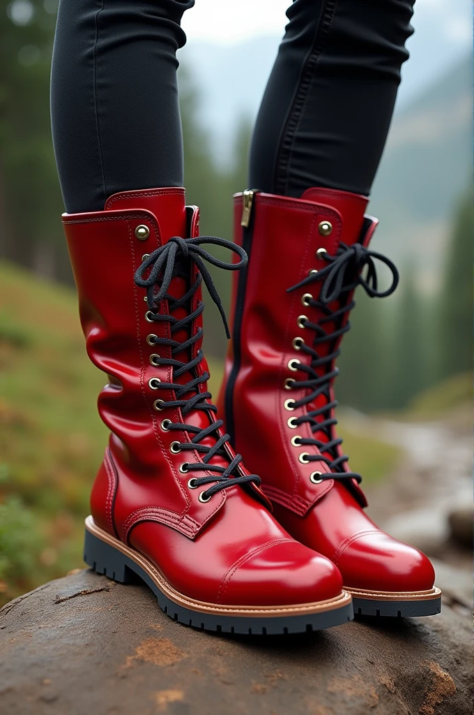Red boots
