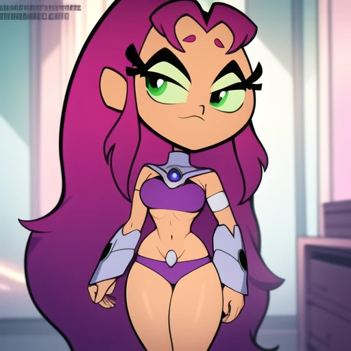 starfire, masterpiece, Best Quality, Big chest, large thighs 