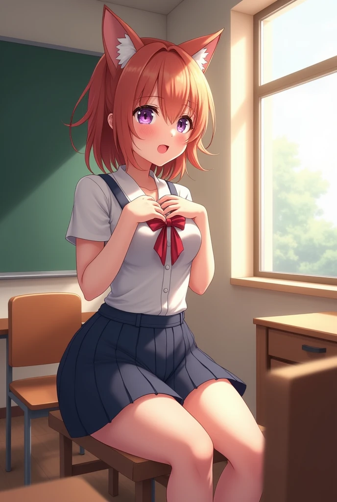 score_9, score_8_up, score_7_up, source_anime, uncensored, nsfw,
masterpiece, best quality, high quality, highres, official art, extremely detailed, ultra detailed, absurdres,
indoors, classroom, (dusk:1.2), sunset, perfect lighting, golden light rays
BREAK
1girl, bishoujo, solo, skinny, sitting, (rimless glasses:1.1), single braid,
beautiful face, detailed face, detailed eyes, gleaming skin,
precocious, small breasts, beautiful breasts, beautiful nipples,
spread legs, spread pussy with peace sign, (v:1.1)
BREAK
completely nude, pussy juice trail, white socks, white footwear
