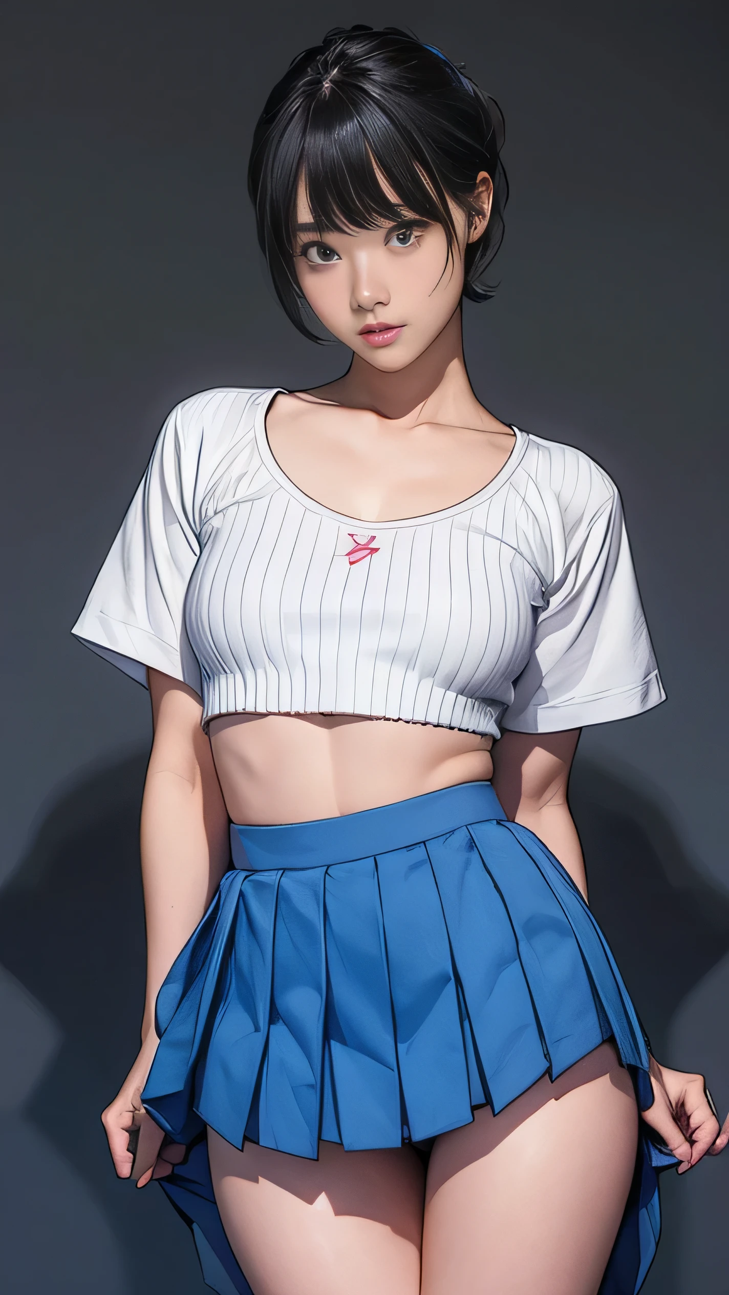 A girl who plays badminton，Height 170，（Finger details;1.5）,Correct exercise posture，realistically（1.4)（RAW photogr：1.4）Very delicate CG Unity 8K wallpaper，very delicate beautiful，Mann pays attention to detail，Beautiful exquisite eyes，There is light on the face，one-girl，Short hair details