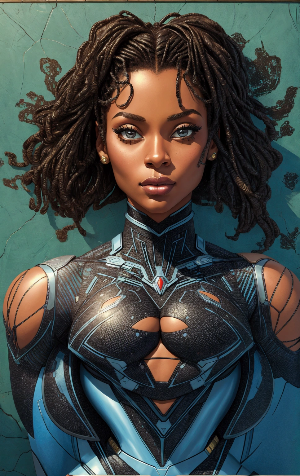 (masterpiece), African American, superwoman.