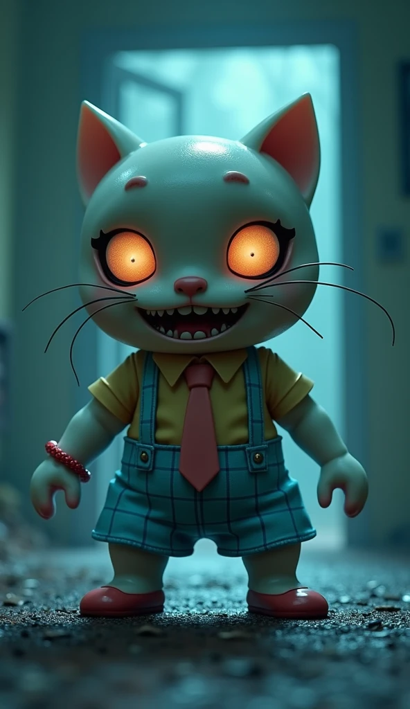 Creepy ghost comes out of hello kitty doll