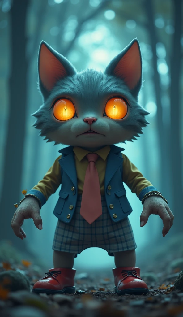 CUDDLY MOUSE WITH GLOWING EYES DISNEY STYLE