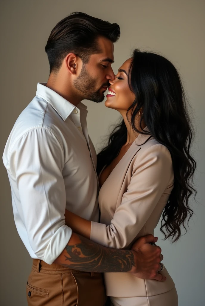 A dad going to his wife woman's room