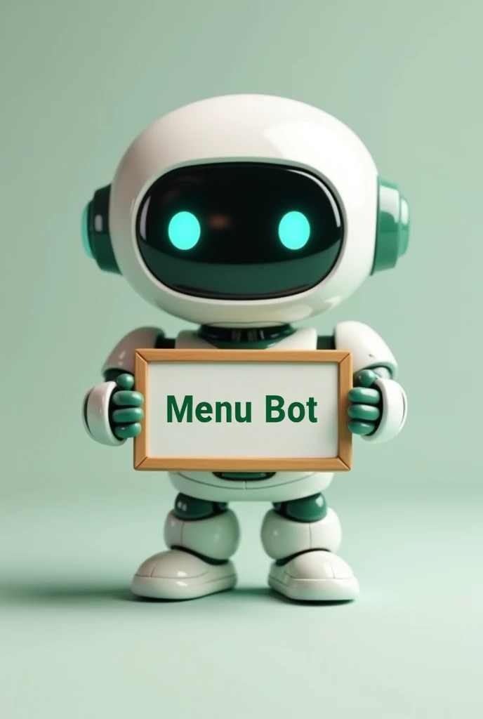 Menu Based Bot Simple WhatsApp bot with a sign that says the word Menu Bot - SeaArt AI