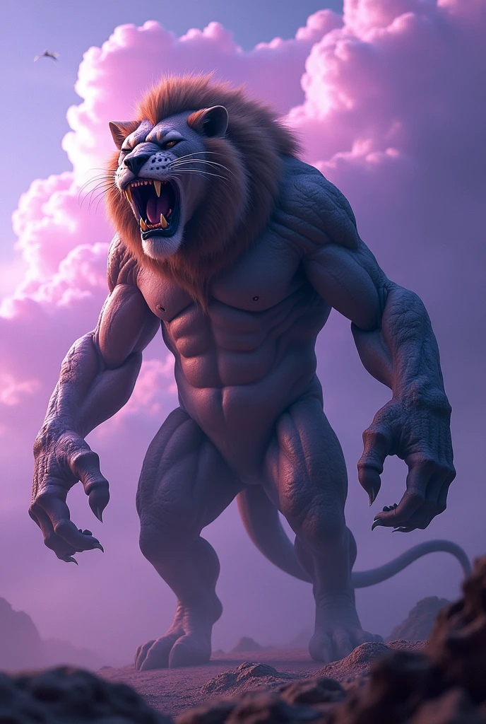 A LION HALF BONE HALF MEAT
