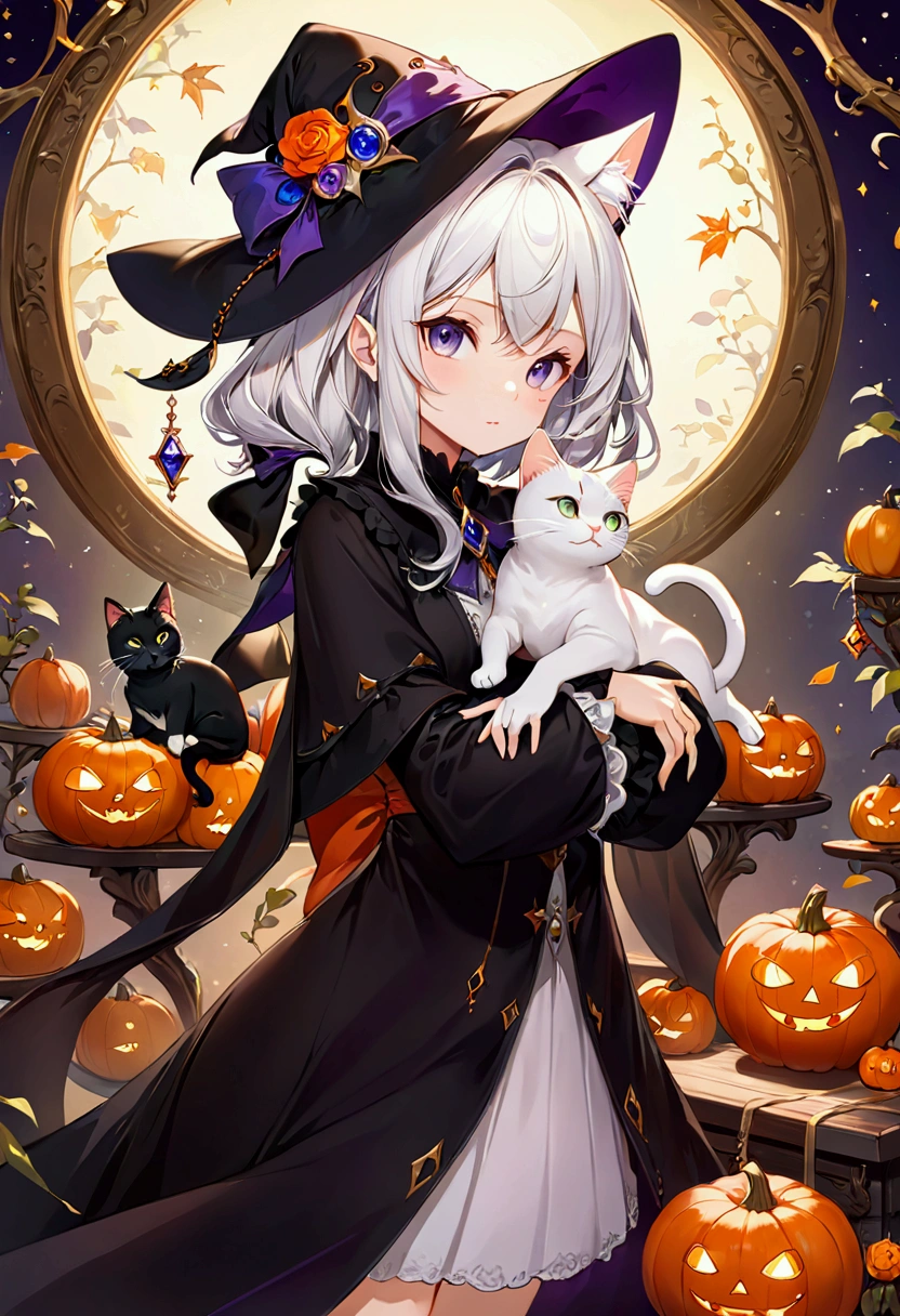 Witch&#39;s Familiar Cat、masterpiece、最high quality、high quality、High resolution、16K、born、超High resolution、超detailedな、detailed、Very delicate and beautiful、A highly detailedd、