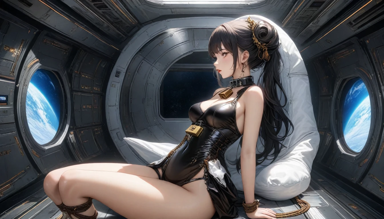 (masterpiece, Highest quality, Ultra-fine illustrations, Photorealistic, Detailed Background:1.3),(Perfect Anatomy:1.2),(Very detailed),Beautiful eyes in every detail,
Blake cute girl,Shiny body,Two-Way,(Powerful pose),uniform,Break City,Starry Sky,、Perfect body、1 female