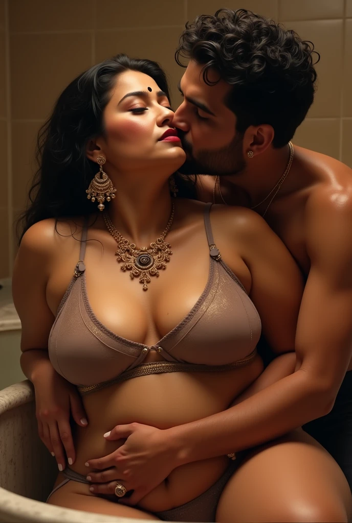 20yo  in first night in bead kissing my husband photo first night in bead kissing first night First night in bead kissing of marriage, Suhaag Raat with my husband masterpiece, (photorealistic:1.4), best quality, beautiful first night in bead kissing my husband,Eleanor Woman 20yo Old Big Breasts, Plus Size Model lipstick Bun lHair Bun Hair Hair Lifts Skirt Up Raised bikini, wearing Sexy bikini plus size. First night in bead kissing of marriage, Suhaag Raat with my husband