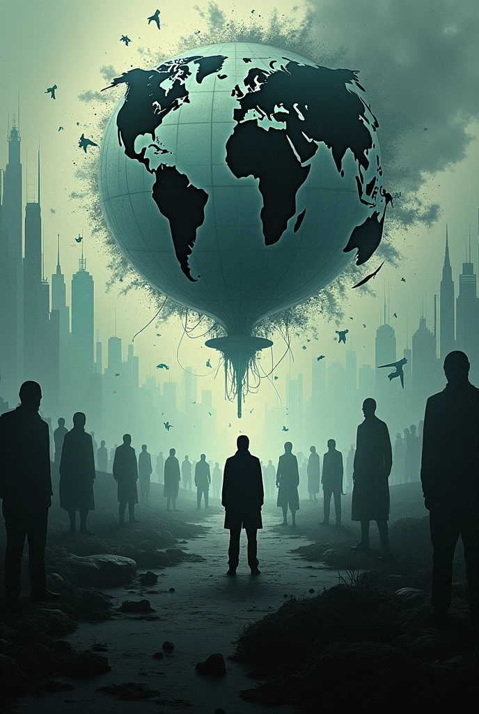 a group of people walking down a street with televisions as their heads, orwellian dystopia, orwellian style, by Igor Morski, orwellian, propaganda style, collage style joseba elorza, by Boris Vladimirski, by Mstislav Dobuzhinsky, by Silvia Pelissero, inspired by Igor Morski