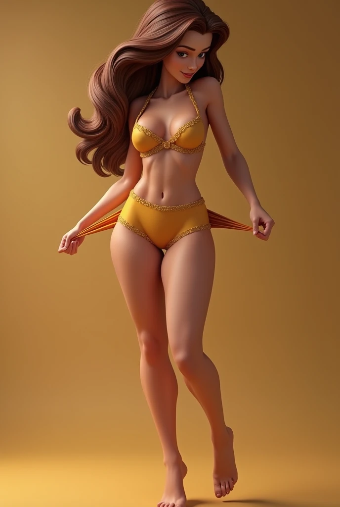 Imagine with me a woman without clothes and her legs tied