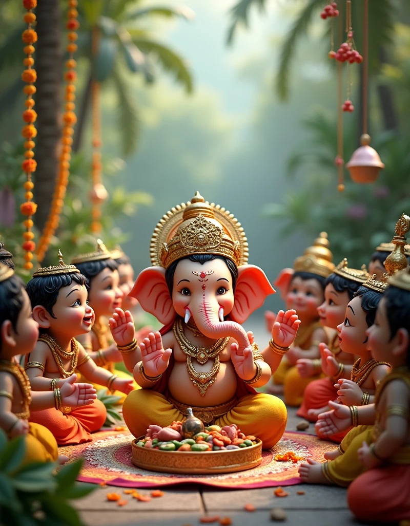 God ganpati plying kabaddi waring team jarucy team name morya 
