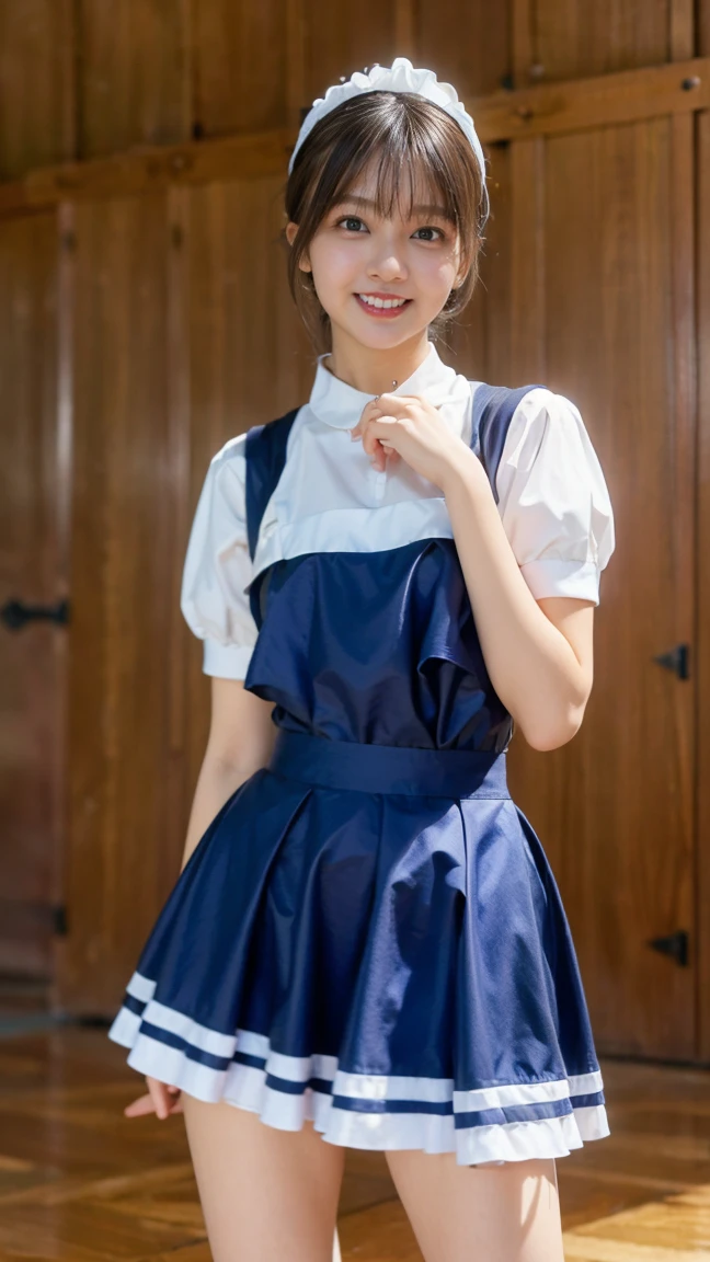 (master piece:1.5),(8K quality, Raw photo, best quality), high definition photos, professional photos, (Reality, realistic photo:1.37), ((best quality)), (2 Korean adult beauty),  (Beautiful face with double eyelids:1.2, clear double eyelids), ((detailed maid outfit:1.2)), (large and impressive eyes, ), Are standing, white panties, long beautiful legs,big breasts,bra exposure,  (Photographed at the palace, The palace is very bright and luxurious.), seaweed, Lifting her skirt and posing to show her panties, (smile with your mouth closed, Make eye contact with your audience),  Small panties, Skirt flip