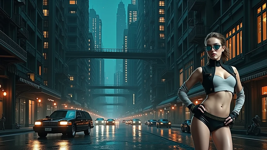 [nudity, explicit] (((​masterpiece)))、(((top-quality)))、((ultra-definition))、(High Definition CG Illustration)、((extremely delicate and beautiful))、City of the Future、Running away、nude Girl running away、Cinematic Light、独奏、full body Esbian、Cyber City、2060s、animesque、trending on artstationh、Rachel Walker