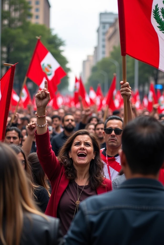 demonstration many Latin American people raising an arm in a city, red flags, Soviet flags, 4k, Ultra detailed image, realistic, Highly detailed, perfect composition, splendid, Intricately detailed, Incredibly detailed, 8 k artistic photography, hyper detailed, Masterpiece, Ultra detailed, hyper realistic, 4k, Ultra detailed image, realistic, Highly detailed, perfect composition, splendid, Intricately detailed, Incredibly detailed, 8 k artistic photography, hyper detailed, Masterpiece