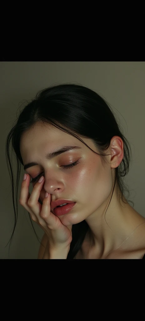 deepthroat,close-up, eyes closed , male pubic hair <lora:deepthroat:1>