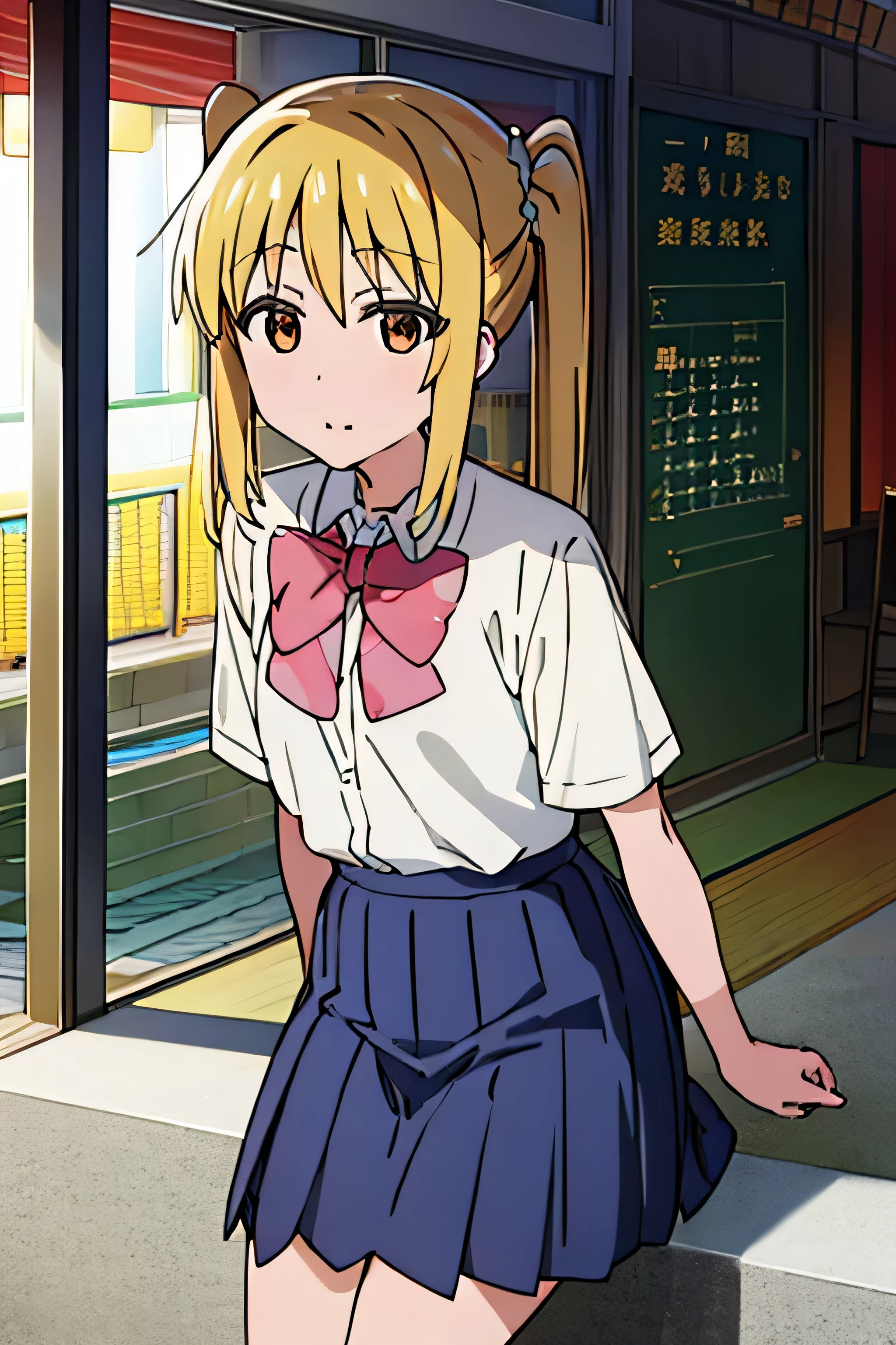 Nijika ijichi,blondes,school uniform,loveHotel