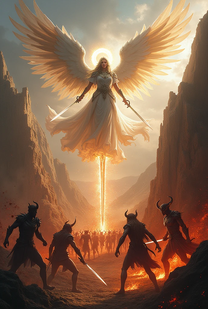 Angel killing people with his sword
