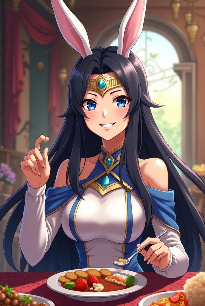 solo,Raise one hand,1girl,long hair