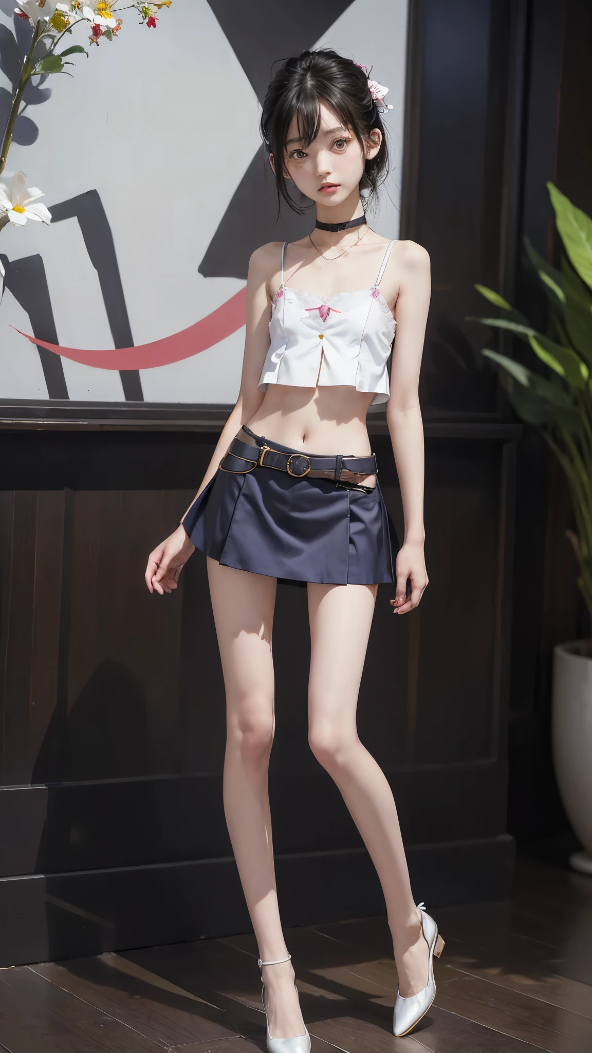 Moisturized skin, (red eyes), realistic body, (adult female body), energetic, (16 years old), (girl),
BREAK,
bright red lipstick, (beautiful navel),
BREAK,
((masterpiece + highest quality + high resolution + highly detailed)), (full body: 1.2), symmetrical, one shot,
BREAK,
(leaves fluttering), (wind blowing), (battle stance: 1.4),
BREAK,
(large Japanese sword), ninja clothes, inside the mansion, assassination, ninja with sword sneaks through the mansion, cut wound, kunai, pink hair,