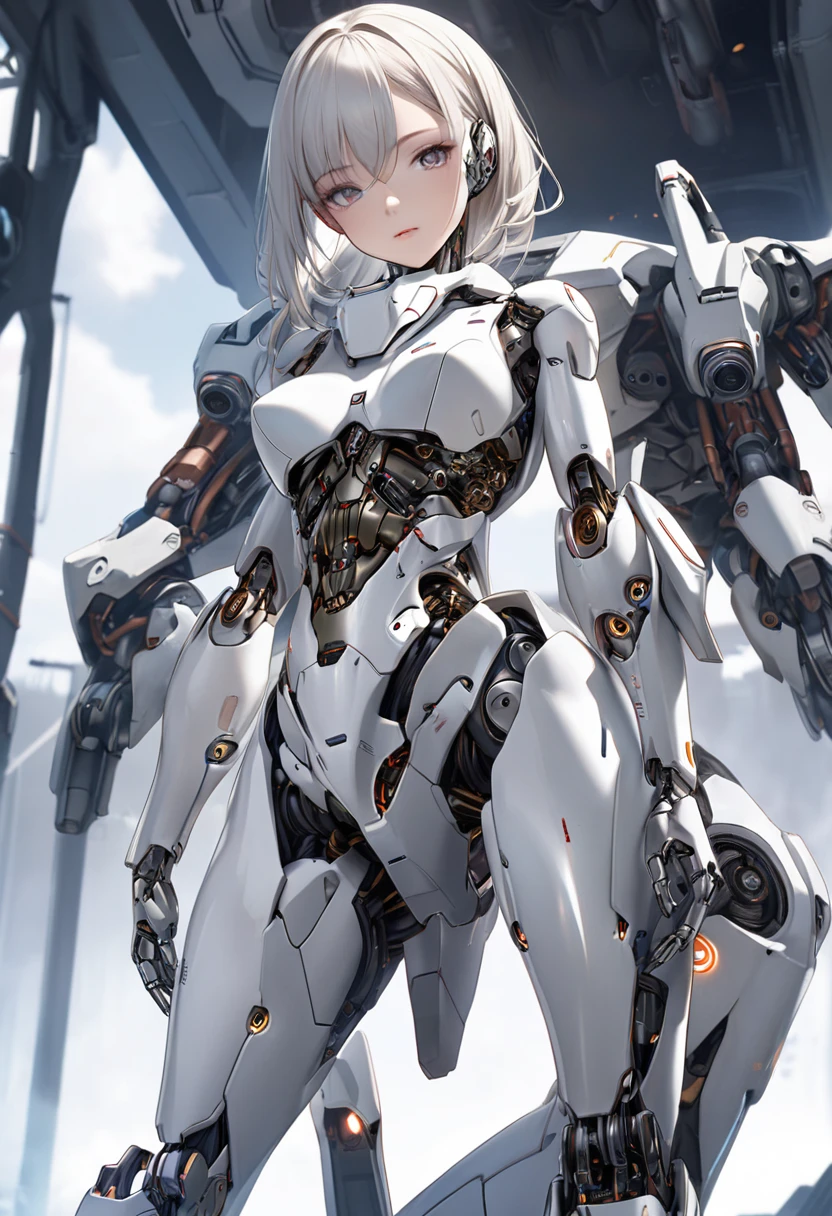 Masterpiece、Highest quality、Super detailed、Mechanical life forms、ざまざまな動物がモチーフのMechanical life forms、Mechanical Body、Metal Body、The plug is connected to the body.、visor