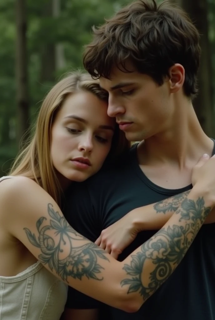 young man and woman taking a photo together. full naked, very detailed, super detailed, facial detail, ultra HD, 8K Resolution, RAW, (cinematic:1.3), intricate details, (ArtStation:1.2)