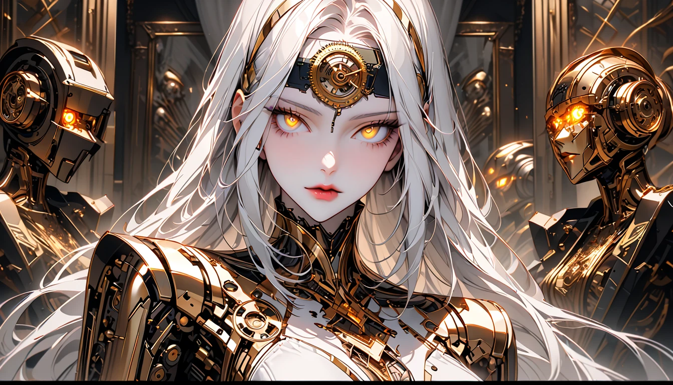 Odin,Norse mythology,king of the gods,King of the Dead,God of power,God of magic,the god of war,nordic,Viking,((1 mature woman))Plata,sliver long hair,plumw,Peerless beauty,(black eye mask),Silver twisted weave,Wearing a Golden Eagle helmet,Silver lips,ornate gold armor,Cloak,sitting on an royal throne,Valhalla in the background,Two black crows,Black wolf,Normal chest,strong muscle,Abs,scowling,sharp sharp eyes,Exquisite accessories,(Perfect flesh),(Very majestic),forthright,apathy,frenzied,Majesty,Illuminates hair,The luster of the armor,Face light,((tmasterpiece)),(Best quality at best),(ultra intricately detailed),(Highest definition),(8K),(Clean lines),(Perfect facial features,Perfect flesh)