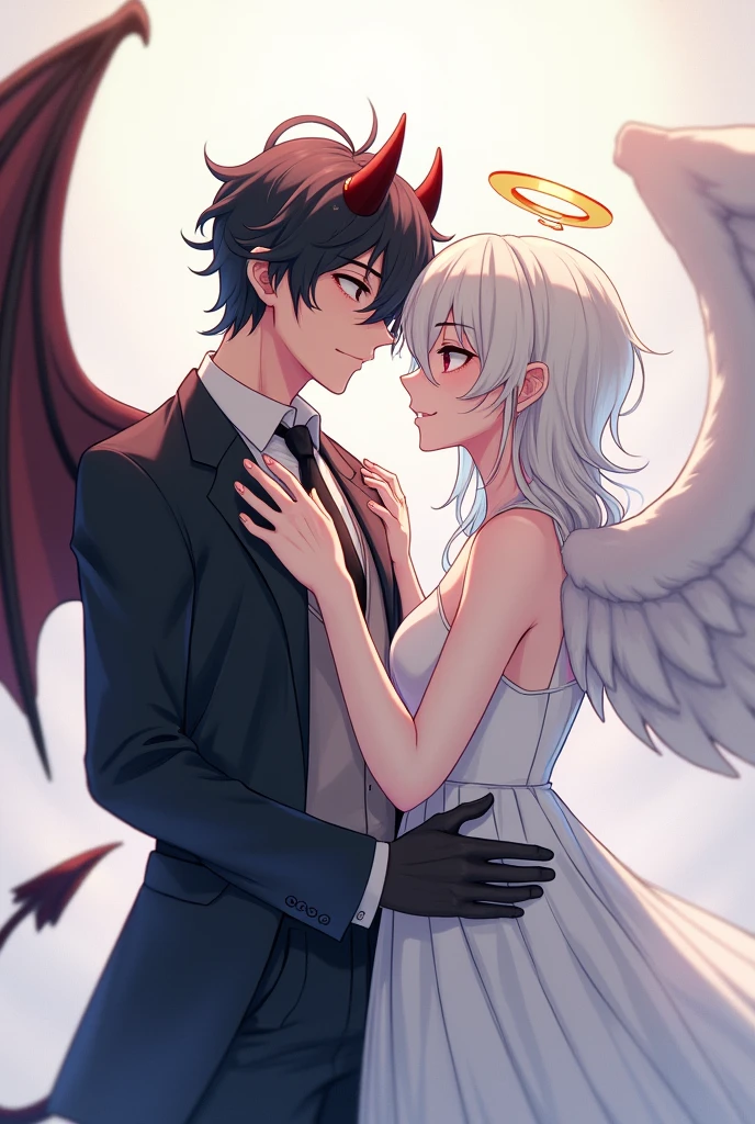 (masterpiece:1.3),(best quality:1.2),8k,absurdres,unity 8k wallpapper,(extremely detailed:1.3),highestres,
<lora:left_right-10:1>,2girls, ,heterochromia, white hair, black hair, split theme, angel,devil,wings,