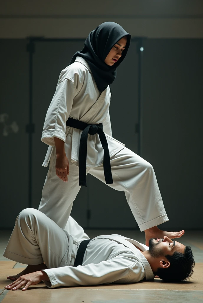 Hjab win jiujitu to man