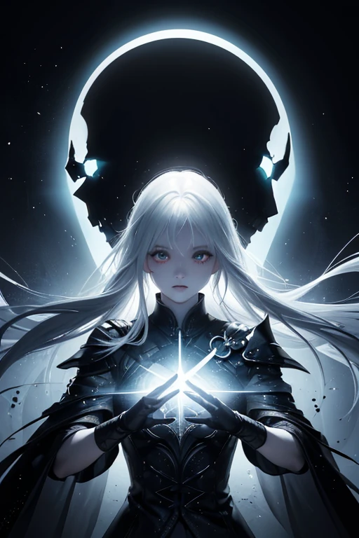 (masterpiece:1.2),best quality,PIXIV,taoist,(meditation:1.1),
solo,a sexy girl standing in front of black glowing skull, transparent,realistic