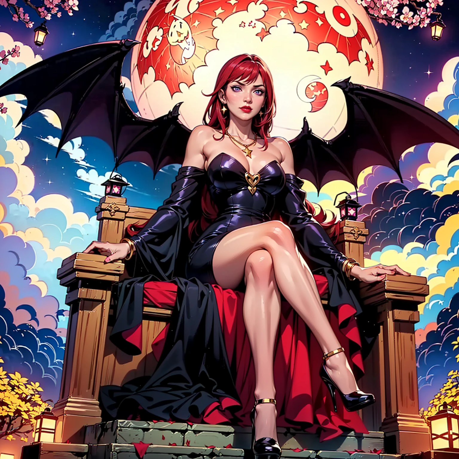 (NSFW), (best quality,4k,8k,highres,masterpiece:1.2),ultra-detailed,(realistic,photorealistic,photo-realistic:1.37),succubus,dark and alluring,beautiful sinister eyes and lips,long red nails,demonic wings,fantasy,gothic,erotic,night scene,fiery colors,seductive pose,detailed outfit,sultry atmosphere,mysterious shadows,ethereal beauty,smoky background,sparkling magical effects,duality of good and evil,enchanted forest, (exceptionally detailed:1.3), super finely detailed hands, ultra finely detailed fingers(((ten fingers))), (obscene posing), (((full body showcase))), (((show full body))), (no logos in the background).
