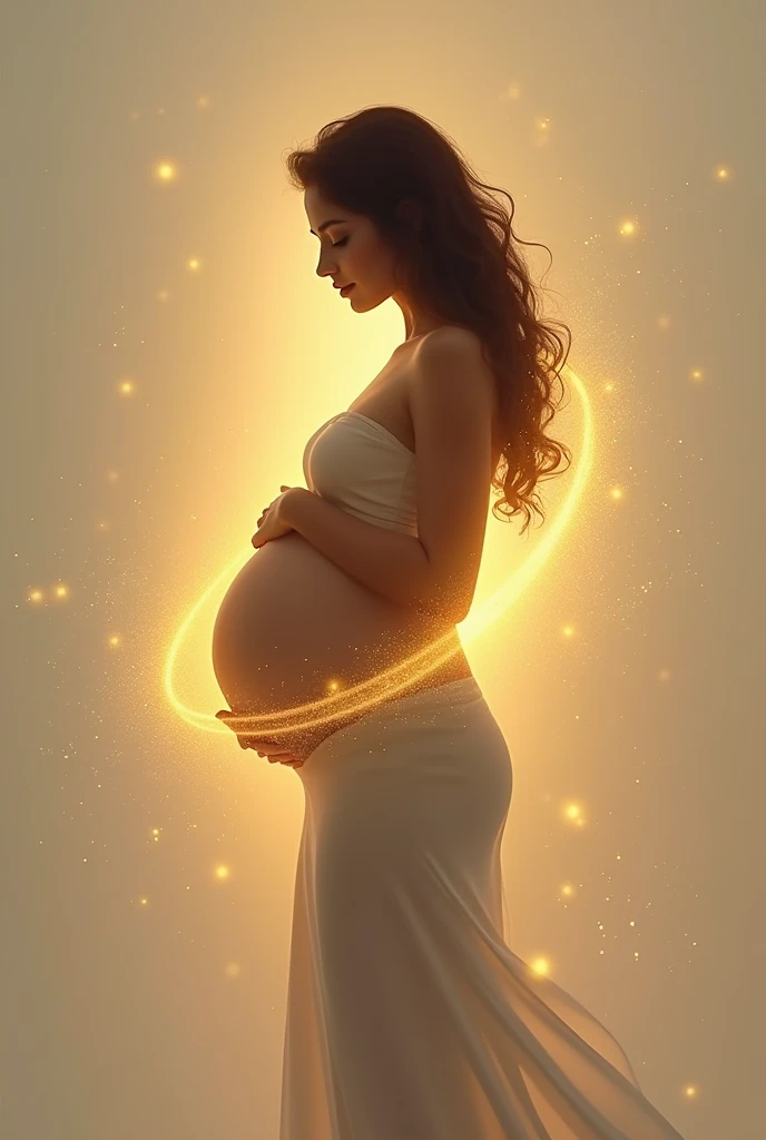Second dimension beauty pregnant woman wallpaper