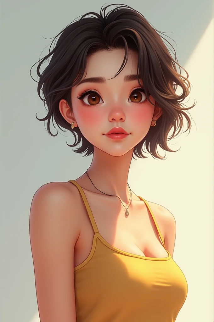 Penny Fitzgerald, penny_without shell, pretty girl, yellow skin