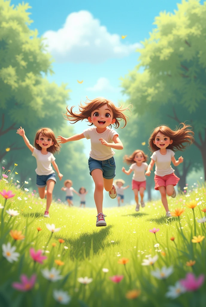 girls 10 years old without mask
