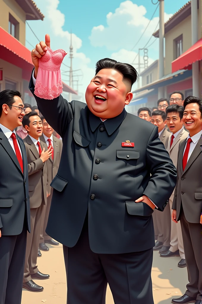 Extreme caricature chibi from kim jong un