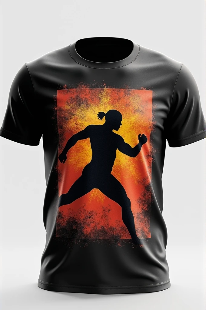 I need a mockup t shirt design one for front and one for back i want it yellow and black