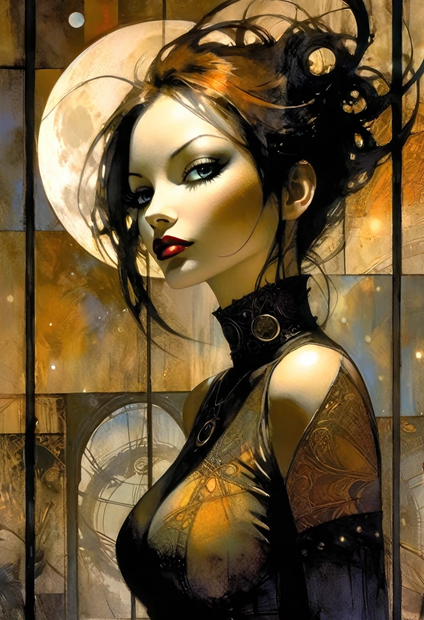 image resolution 1024px, clear line, image resolution 1024px, Kawaii, cute, pretty, anime,sexy, pastel, neon, eroticism, sexy, black and white image, between shadows, oil painting, chiaroscuro, sensual, dramatic lighting, moody atmosphere, photorealistic, intricate details, masterpiece, ultra-detailed, high quality, 8k, best quality, realistic, cinematic, dark and brooding, expressionistic, powerful composition, emotional impact, art inspired by Bill Sienkiewicz and Dave Mckean
