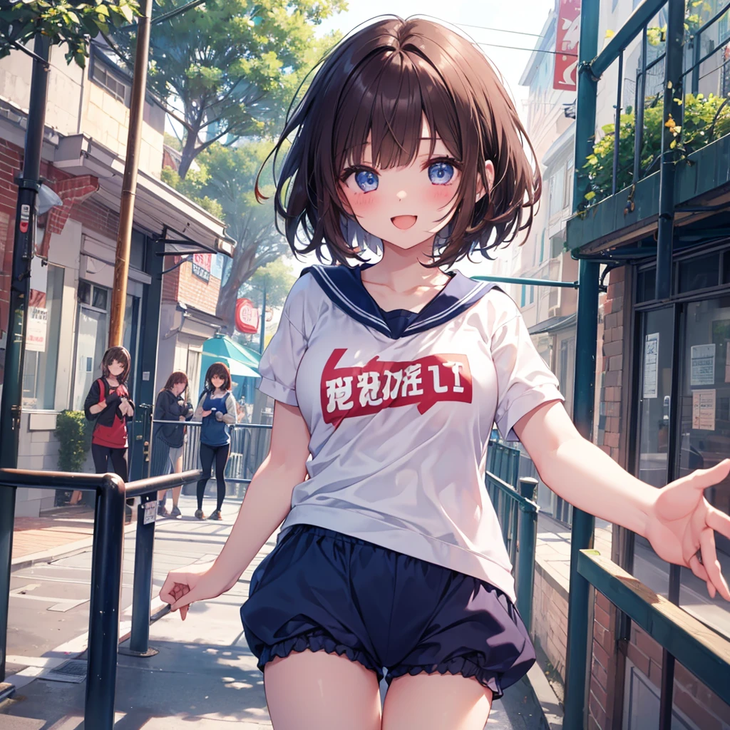 masterpiece, best quality, absurdres,
1girl, ,, blush, ,,camisole,, denim skirt,socks,looking viewer,,spoken heart,6yo,(petite),flat chest,,outdoor,grin,nsfw,socks,peace pose