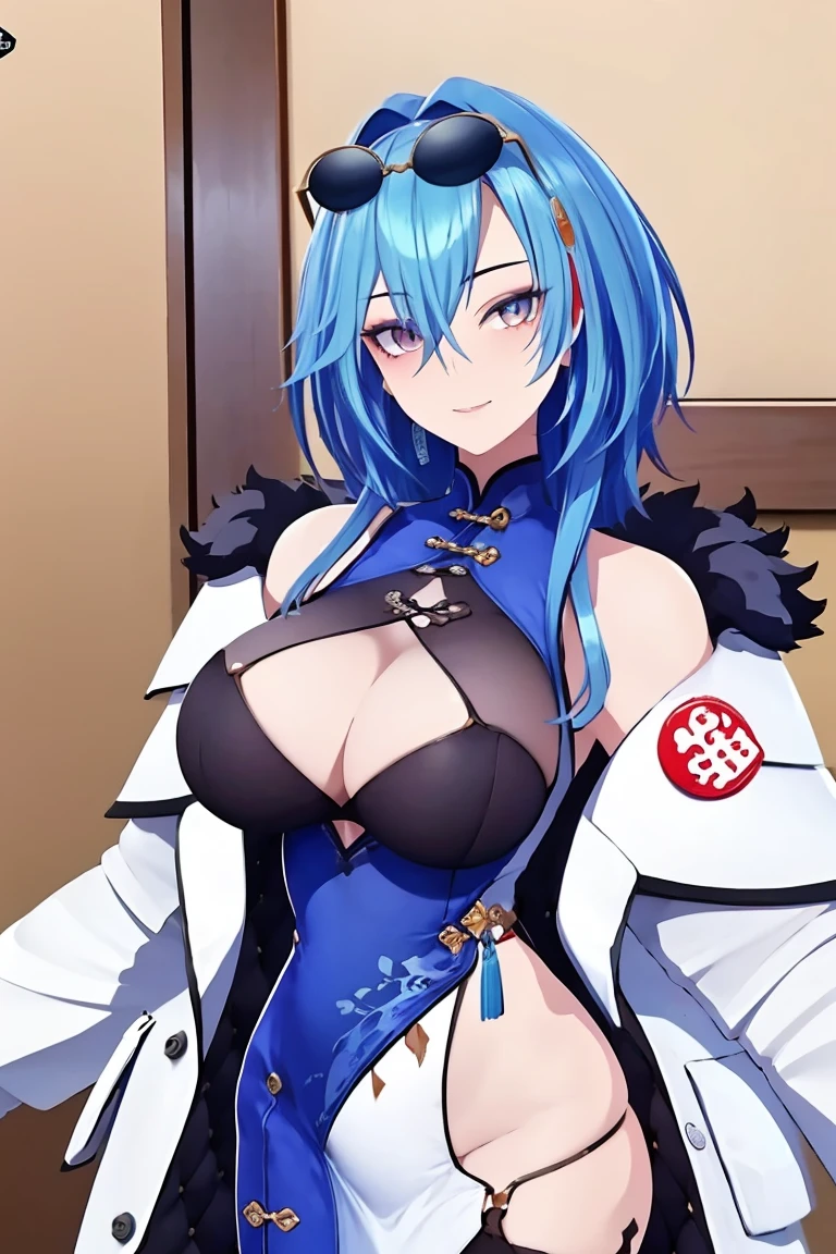 (masterpiece, High resolution, Best Quality:1.2), 8k, Very detailed, Complex, colorful, Sharp focus),
BREAK (China dress, Garter Straps)
BREAK large breasts (Perfect round big breasts, Hourglass-shaped body, Narrow waist, very Narrow waist, Like the picture, (Surreal:1)beautiful,
BREAK Very detailed face, Perfect Face, beautiful face, Detailed eye makeup, Detailed aspect, Nice fine detail, Clean hands, Perfect hands