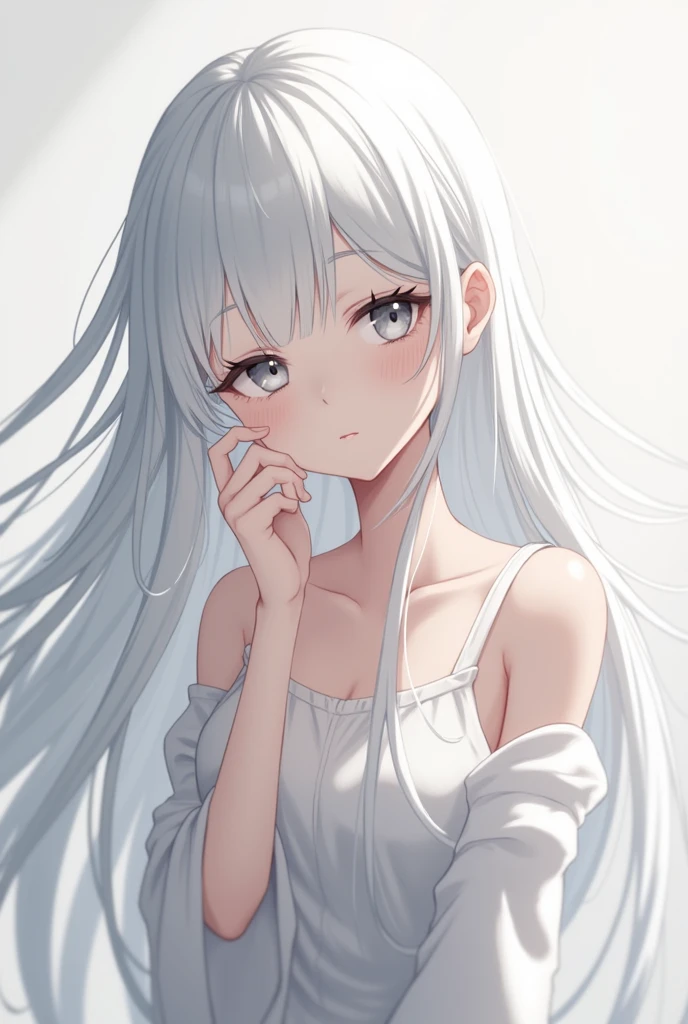 Best Quality,High resolution,8k,finelity detailed background,Masterpiece:1.2),beautiful girl,Glossy romance gray hair,messy hair,Gray eyes,Gentle look,A refreshing look,smile,Best quality,Best Quality,Aesthetic and aesthetic:1.2,Best details((Super detailed))(High-definition CG illustrations),Sportswear,Slender body,Training Gym,smile,blush,cute,Scrounge,Looking up,Being spoiled,super model