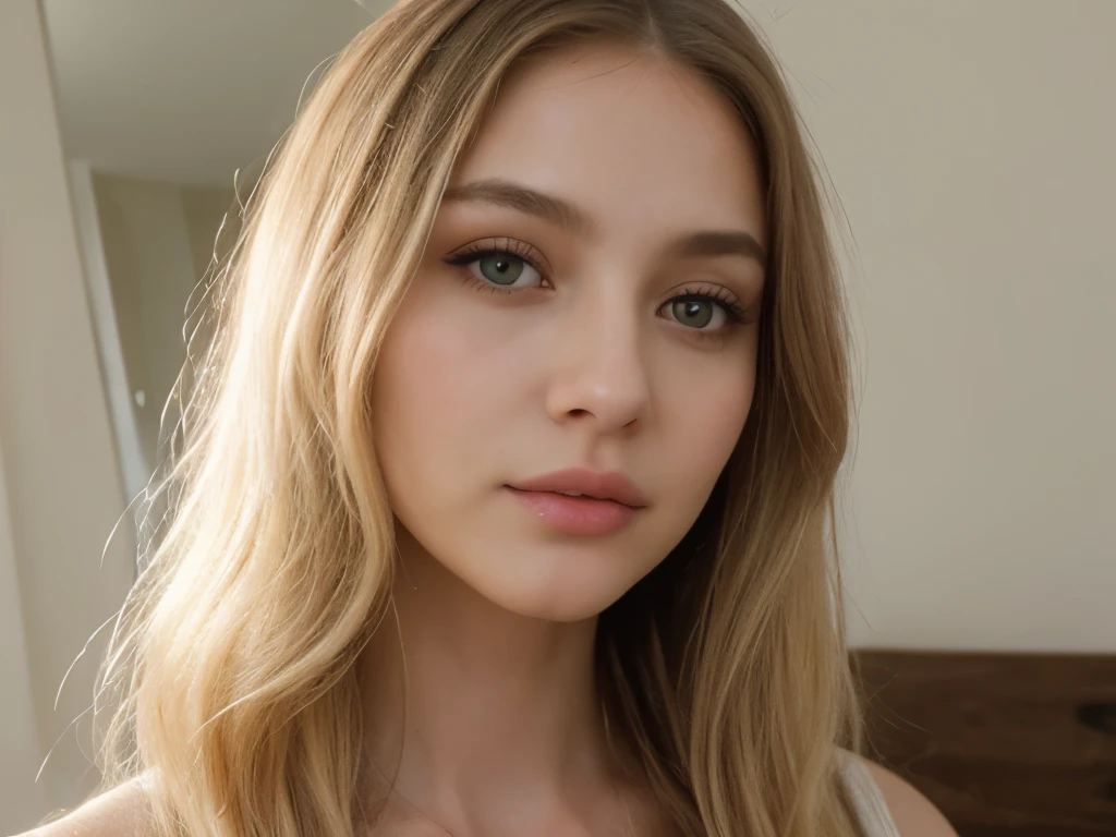 Buetifull girl with pale skin and medium length sized hair, close up of face, androgynous face, nose piercing, small nose with freckles, freckles on the nose, pointy nose, small freckles, small lips pointy nose, perfect detailed face, facial piercings, cute freckles, piercing stare, thin button nose, big eyes, wide lips,