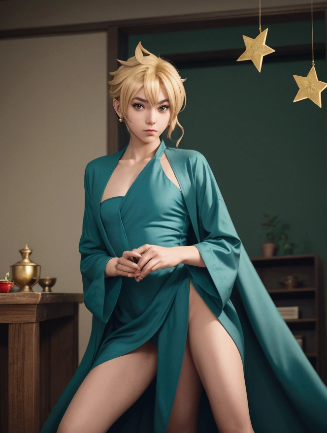 (photo realistic1.2),ultra detailed,(8K),(1girl),(Fantasy:1.5),(bed),Clothing with low sheen,(wizard costume:1.5),Enchanted Wands,Sorcerer's Spellbook,(Wizard's Hat:1.2),topless, (small nipples), (big breasts: 1.2),gravure, beautiful Japanese, clothes in disarray,earrings,,(from above),looking at viewer,(lying down pose),(embarrassed),bust shot,(spread legs:1.2)(blonde),(short hair),24years old,
