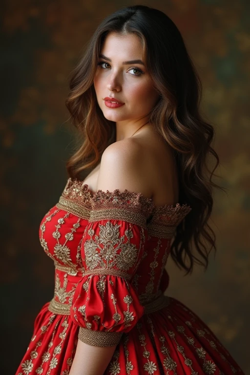 A plump Eastern European beauty