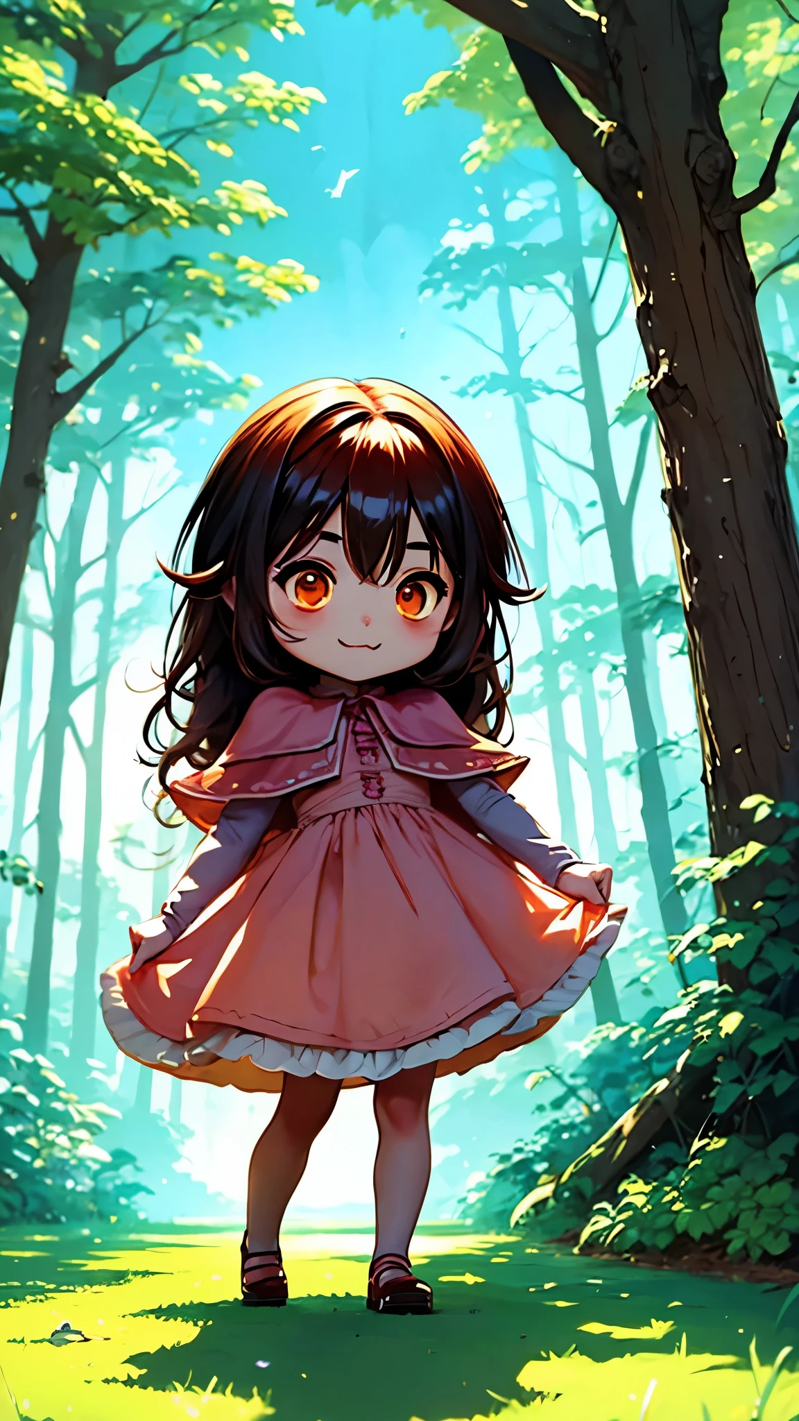 Illustration, Chibi Cute, Anime Girls, hzk