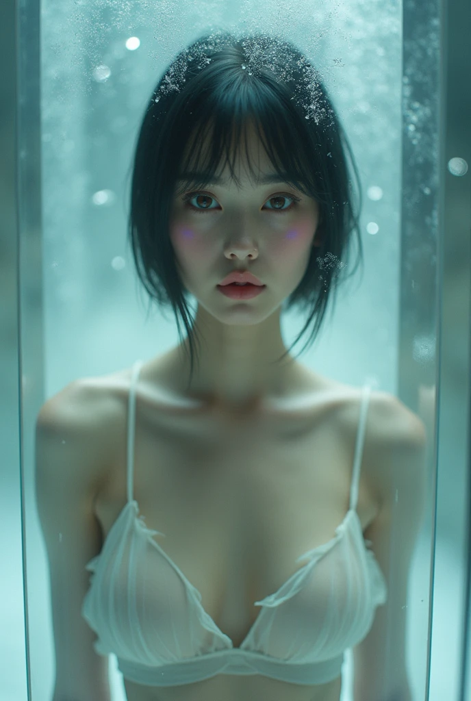 {{{{{3,318 trillion pixels high resolution, nsfw, Realistic scenery and lovely girl, In this scene the heroine is chosen as a human pillar and sealed in a kneeling posture with her legs spread in an M-shape where she is raped endlessly while staring blankly into the void, A full whipped deep cleavage rapidly emerged, the charm she exudes spurs forces her to lift her legs and open her legs and continues to fuck, thicken the lips look pretty, Boobs are fluffy and bouncy, Tits that get rounder bigger her deep tight cleavage}}}}},{{{{{Neat and innocent girl masturbating with her knees up and her crotch open, white cheeks, The moment when the eyes of the heroine's girl are replaced with kaleidoscopic irises, magical in a romantic Cylindrical crystal herbarium showcase filled with oil, Herbarium-soaked her tits become so plump that they break the blouse of an even smaller-sized girl and her hair grows longer and sexier while she still looks like a girl, Cuteness preserved forever shining in exchange for life from her, wearing cute ribbon blouse and skirt, frills scrunchie on her wrist, her beautiful slender underbust, slender curvy cute waistline, an lewd fetish for lips and necks and waistlines, her clearer nip line from underbust to hips, gloomy straight black wig, thick vivid lips}}}}},{{Extremely detailed}},{{{{{heroine girl's Sexually unused body with pure and innocent aura}}}}}