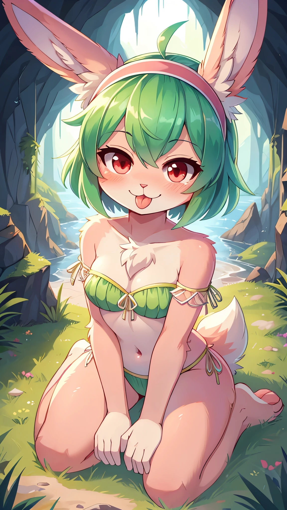 nude, catgirl, flat chest, 10 years old, confident, sitting, loli, happy, grin, outside, flirtacious, tail, spread legs