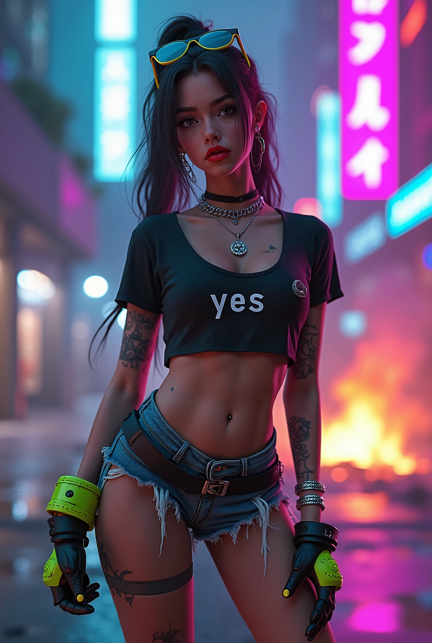 ((best quality)), ((masterpiece)), (detailed), 8k, 1girl, (solo, full body photo:1.3) slim, teenage girl, (13yo:1.3), (McKenna Grace:1.3), long dark hair, skinny, runner's body, flat chested, vagina, artful nudity, high detail face, high detail skin, seductive expression, perfect body, (perfect proportions), (adolescent body proportions:1.3), and background with scattered ruins, high quality, (masterpiece), (realistic photo), intricately detailed, 8k, HDR, shallow depth of field, wide light, high contrast, backlight, sharp focus, RAW color photo, looking at the camera, (the word "slut" written on her chest), dancing, bending over, spreading her legs, leg up, dancing, standing splits, lying down, standing, standing obediently, teasing, action, motion. Multiple poses, vivid colors, in the style of Fallout 4, various points of view.
