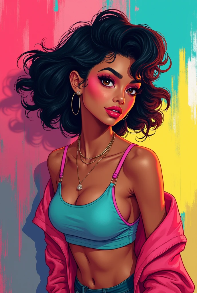 A fun image that attracts attention for a page called fuck run by a Mexican girl