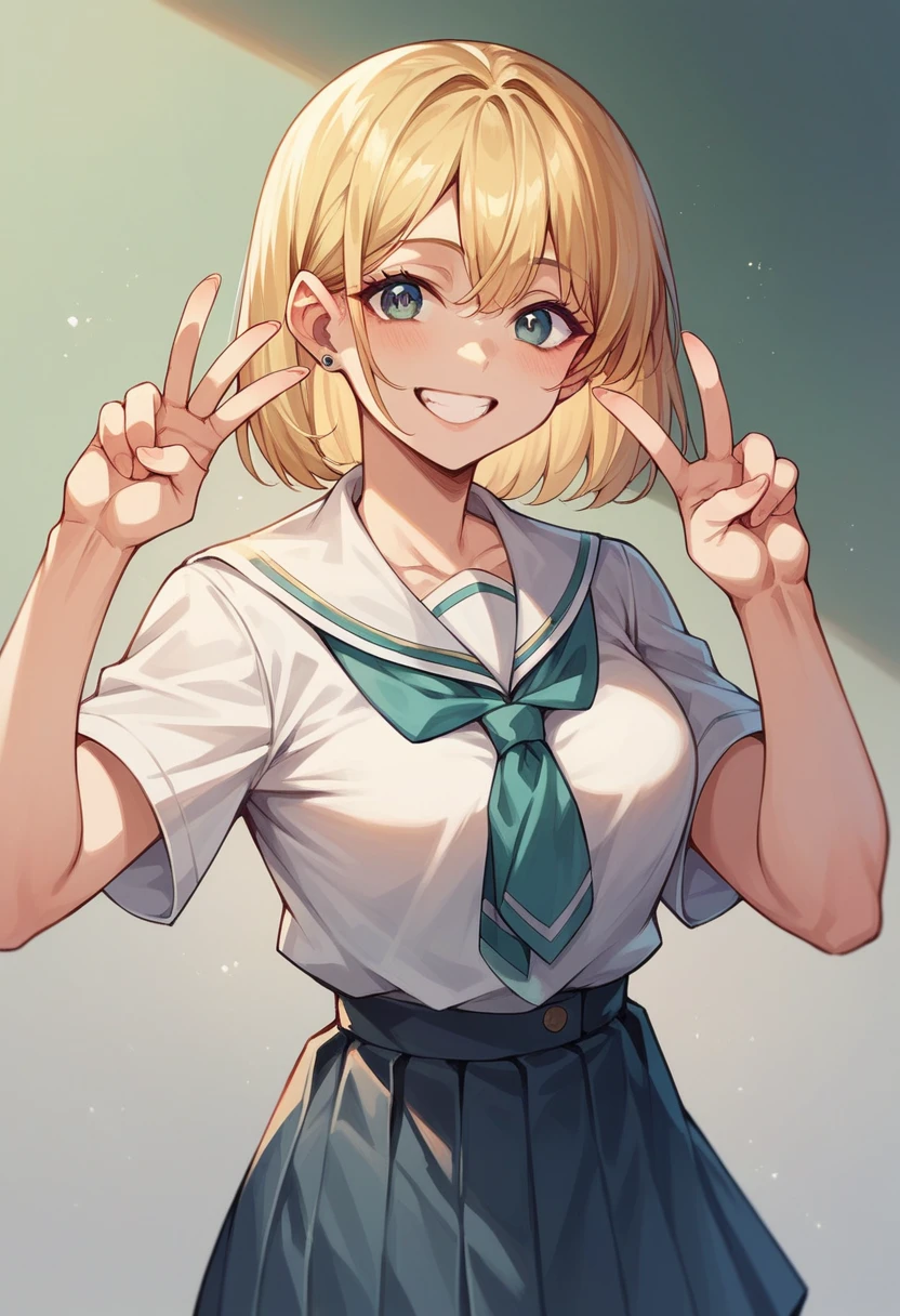 (((highest quality)))、(((masterpiece)))、An illustration、(((very delicate and beautiful)))、(((very detailed)))、cg、(((8k wallpaper)))、wonderful、small details、masterpiece、(((the best ultimate art)))、very detailed 、(((cg Unity 8k wallpaper)))、(((perfect japanese girl)))、(((huge breasts 1:1)))、(((Super Big 1:1)))、(((perfect body)))、(((perfect arms)))、(((perfect hands)))、(((The perfect peace sign)))、(((perfect breasts)))、(((perfect nipples)))、(((perfect milking)))、(((perfect milking器)))、(((perfect face)))、(((perfect hairstyle)))、(((Nipples showing through)))、(((I can see your breasts)))、(((huge nipples)))、(((white and blue gym uniform)))、(((blonde)))、(((black hair)))、(((ponytail)))、(((NSFW1:1)))