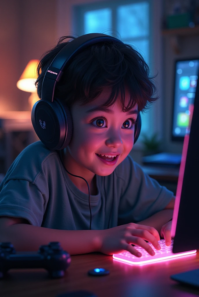 A streamer boy with headset carton